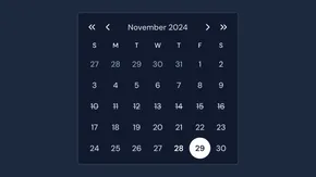 Calendar preview