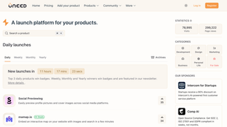 Screenshot of Uneed