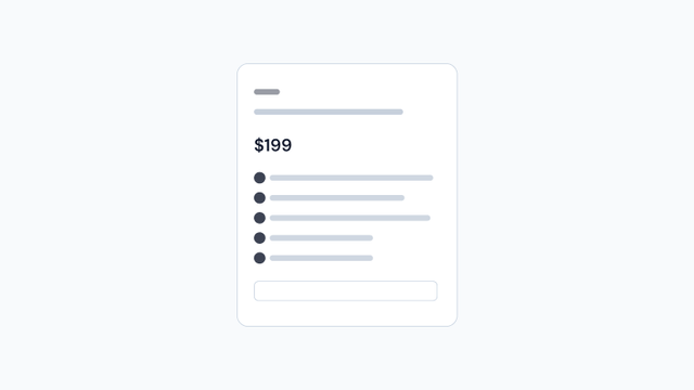 PricingPlan preview