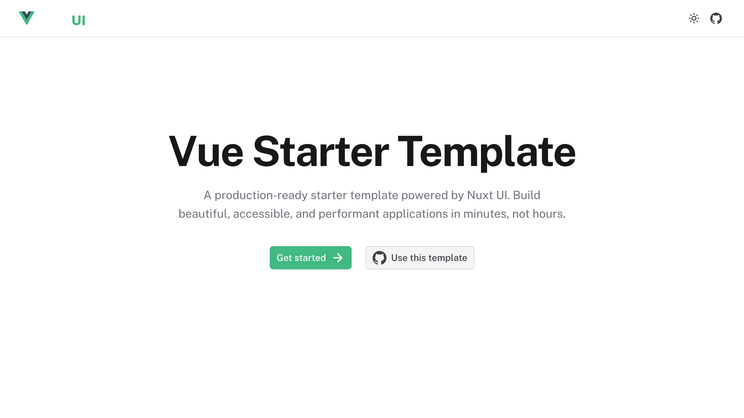 Nuxt UI Starter Template